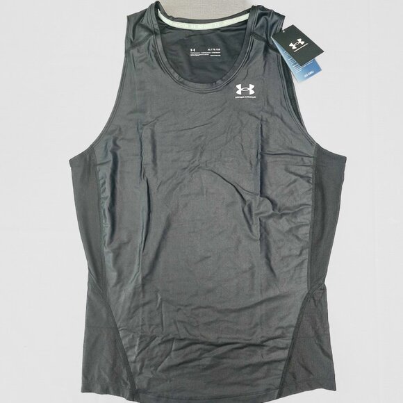 NWT Men's Under Armour Iso-Chill Heat Gear Compression Tank Black XL - Picture 3 of 11